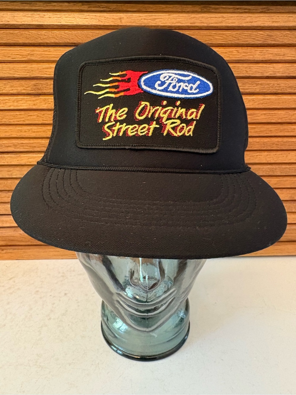 Vintage Retro Ford The Original Street Rod Trucker Hat SnapBack Flames